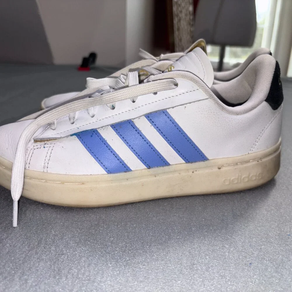 Adidas Grand Court Alpha ‘Blue White’ Women’s H06115 Size 8.5 - Picture 2 of 8